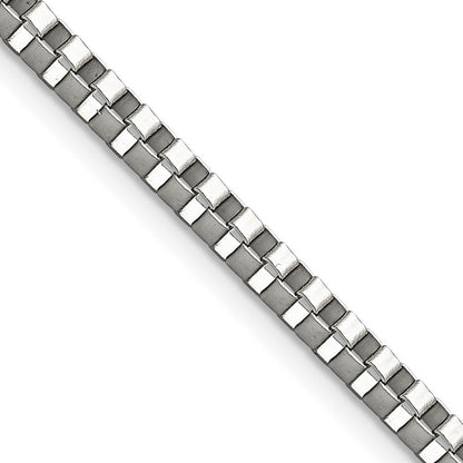 Edelstahl Chisel Poliert 3.2mm Venezianer Halskette