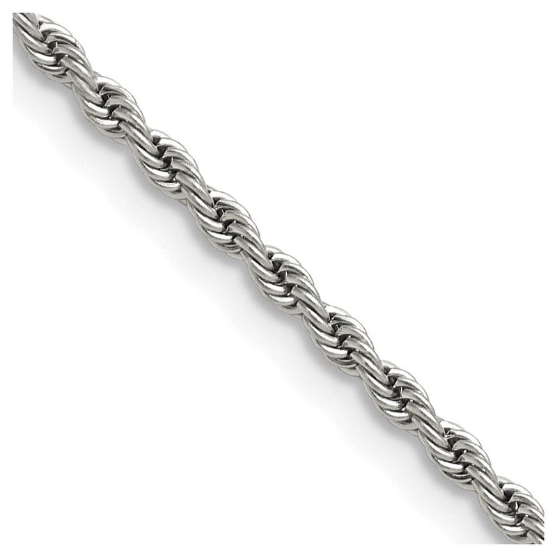 Edelstahl Chisel Poliert 2.4mm Kordel Halskette
