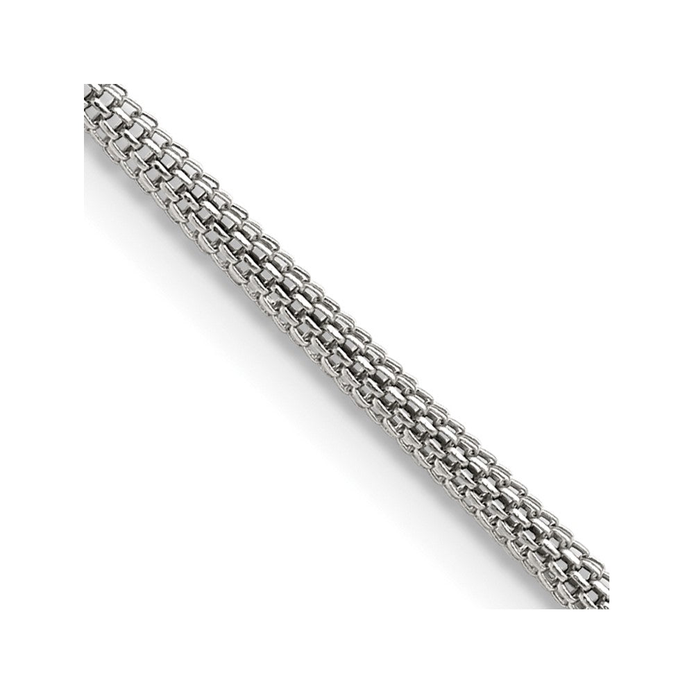 Edelstahl Chisel Poliert 2.5mm Bismark Halskette