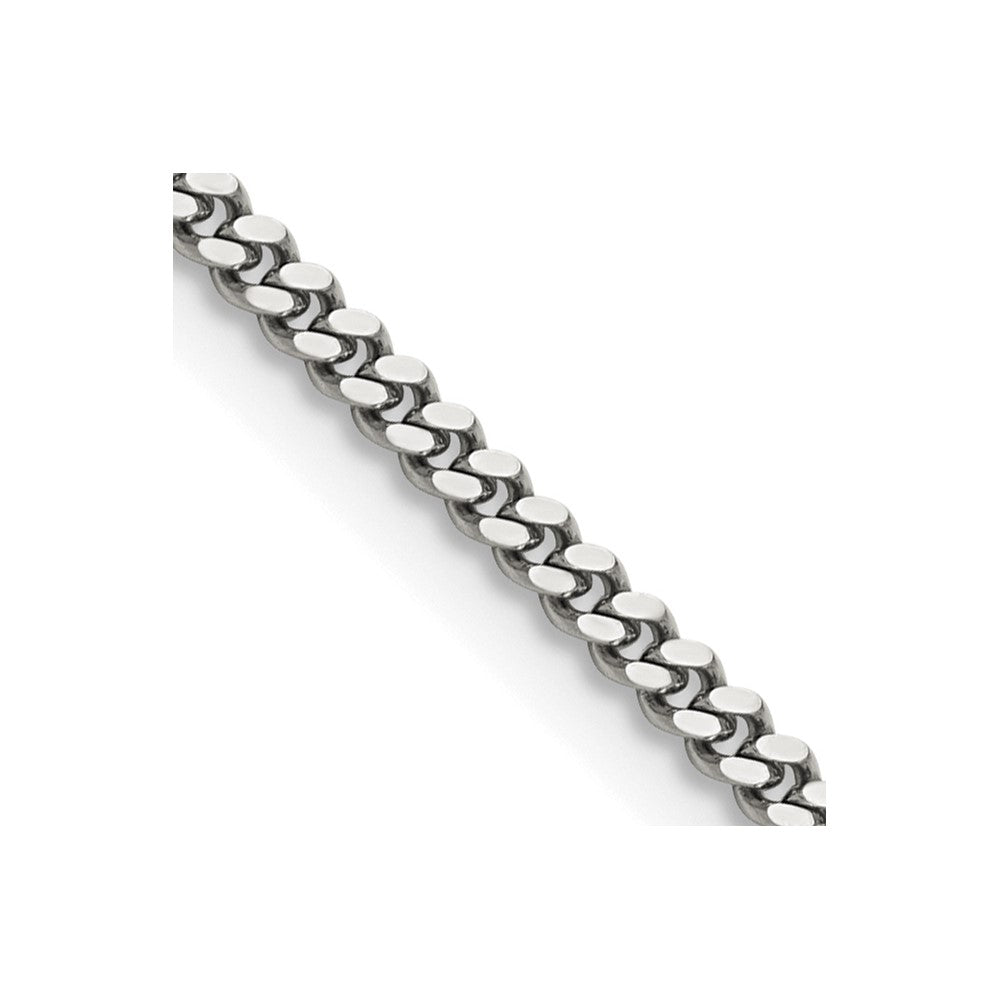 Edelstahl Chisel Poliert 3mm Panzer Halskette