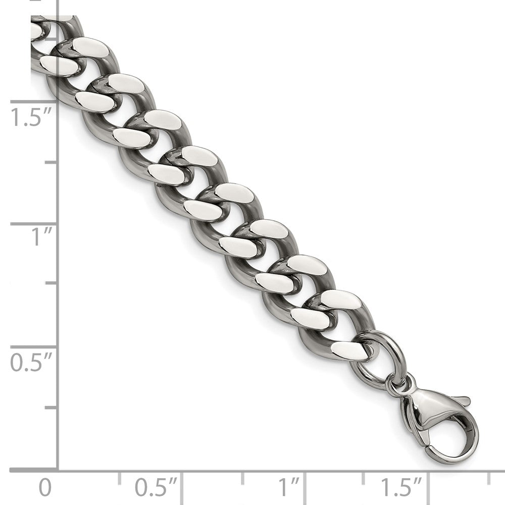 Chisel Edelstahl Poliert 9.5mm 7.75 Panzer Gliederarmband
