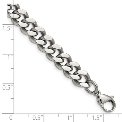Chisel Edelstahl Poliert 9.5mm 7.75 Panzer Gliederarmband