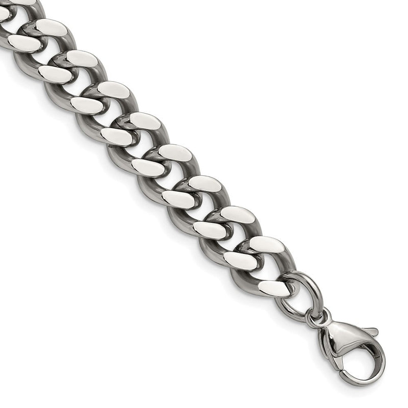 Chisel Edelstahl Poliert 9.5mm 7.75 Panzer Gliederarmband