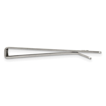 Edelstahl Chisel Gebürstet und Poliert 8.25 Zoll Armband, Geldklammer Key Ring Set