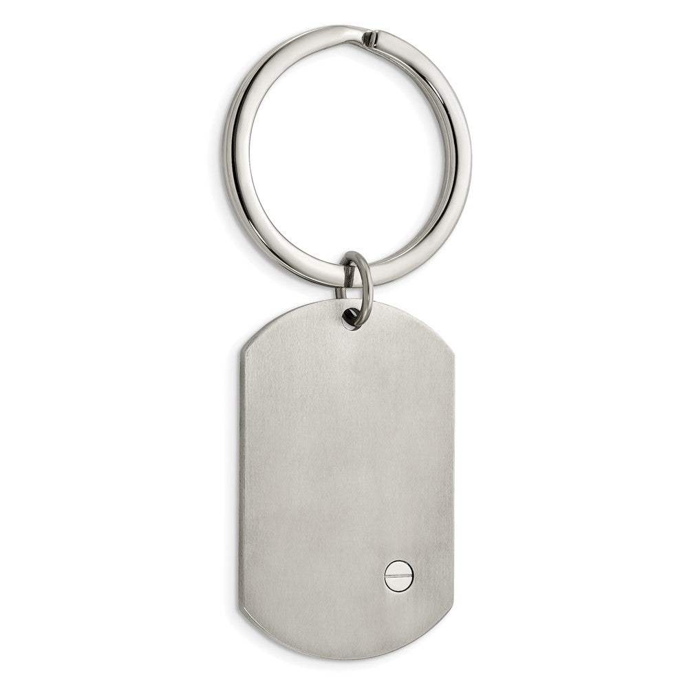 Edelstahl Chisel Gebürstet und Poliert 8.25 Zoll Armband, Geldklammer Key Ring Set