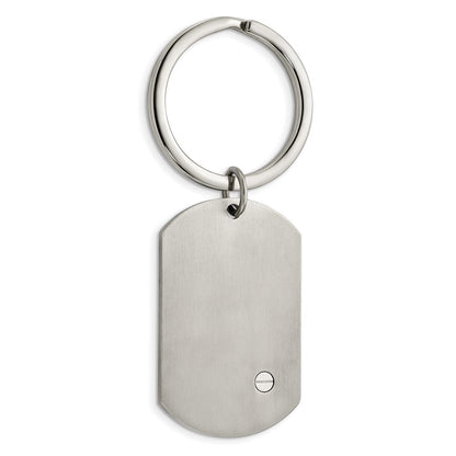 Edelstahl Chisel Gebürstet und Poliert 8.25 Zoll Armband, Geldklammer Key Ring Set