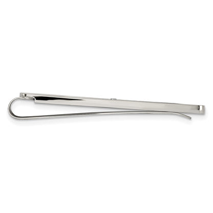 Edelstahl Chisel Gebürstet und Poliert Schwarz Emaille Zirkonia Key Ring, Geldklammer, Manschette Glieder Krawatten Stab Boxed Set