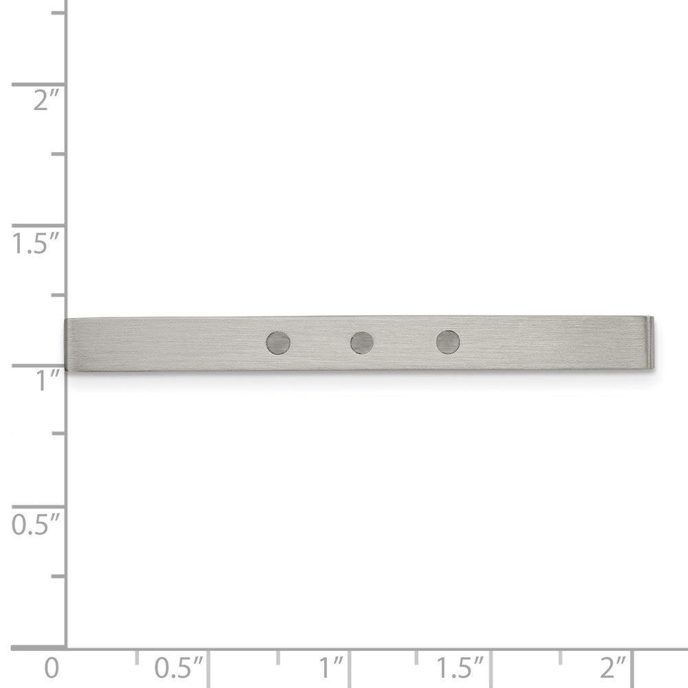 Edelstahl Chisel Gebürstet mit Resin Krawatten Stab