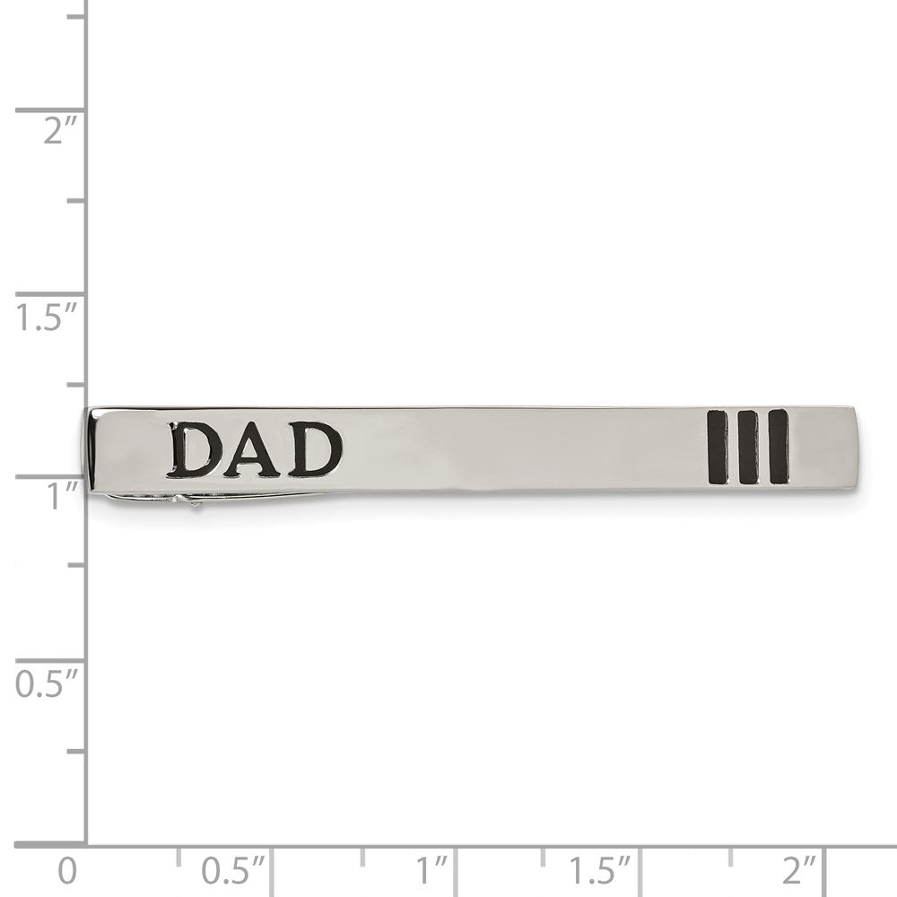 Edelstahl Chisel Poliert Emailliert Dad Krawatten Stab