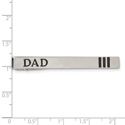 Edelstahl Chisel Poliert Emailliert Dad Krawatten Stab