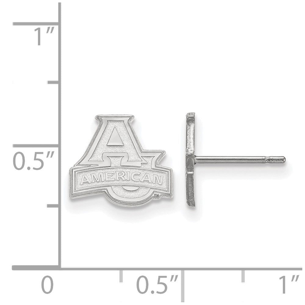 Sterlingsilber Rhodiniert Logoart American University Extra Klein Ohrstecker