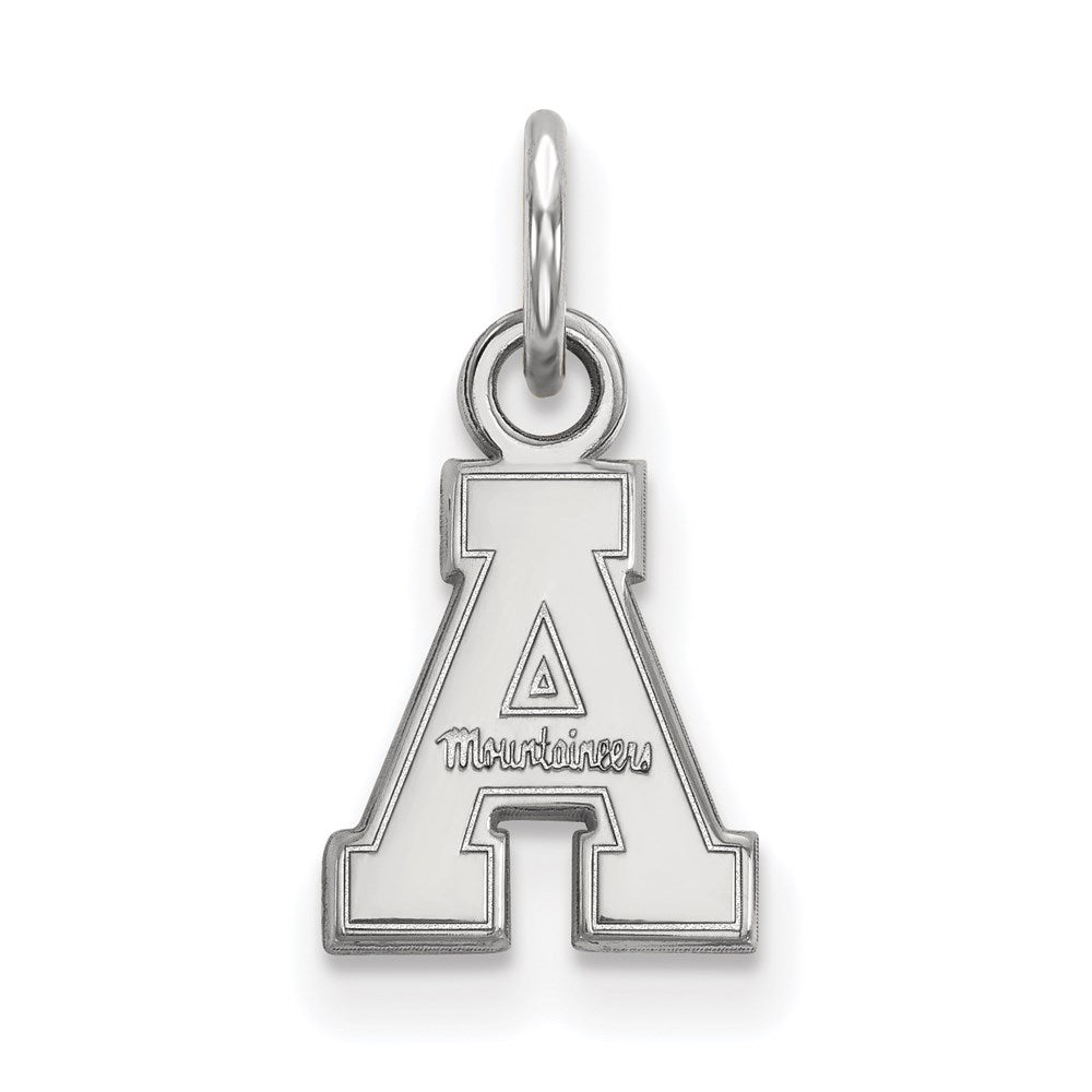 Sterlingsilber Rhodiniert Logoart Appalachian State University Extra Klein Anhänger