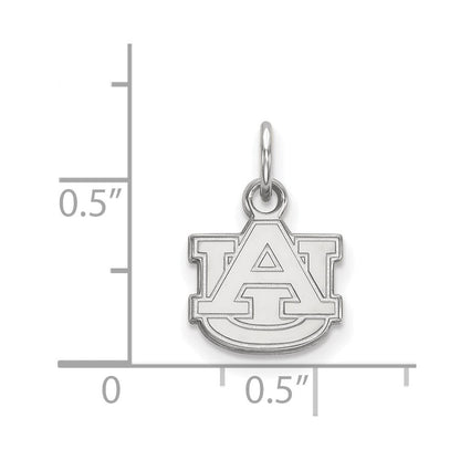 Sterlingsilber Rhodiniert Logoart Auburn University A U Extra Klein Anhänger