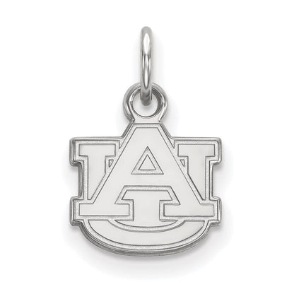Sterlingsilber Rhodiniert Logoart Auburn University A U Extra Klein Anhänger