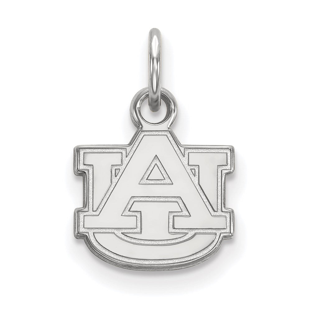 10K Weißgold Logoart Auburn University A U Extra Klein Anhänger