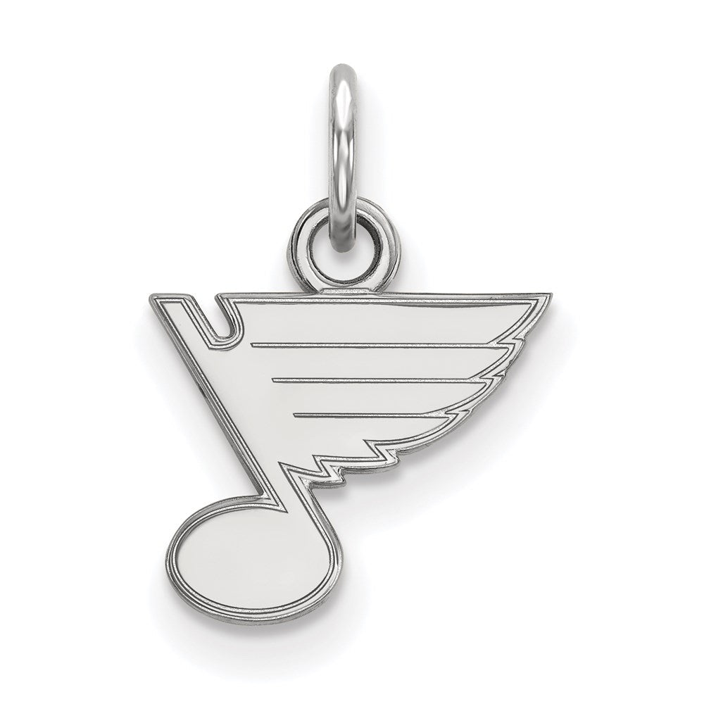 Sterlingsilber Rhodiniert Nhl Logoart St. Louis Blues Extra Klein Anhänger