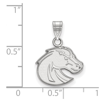 10K Weißgold Logoart Boise State University Bronco Klein Anhänger