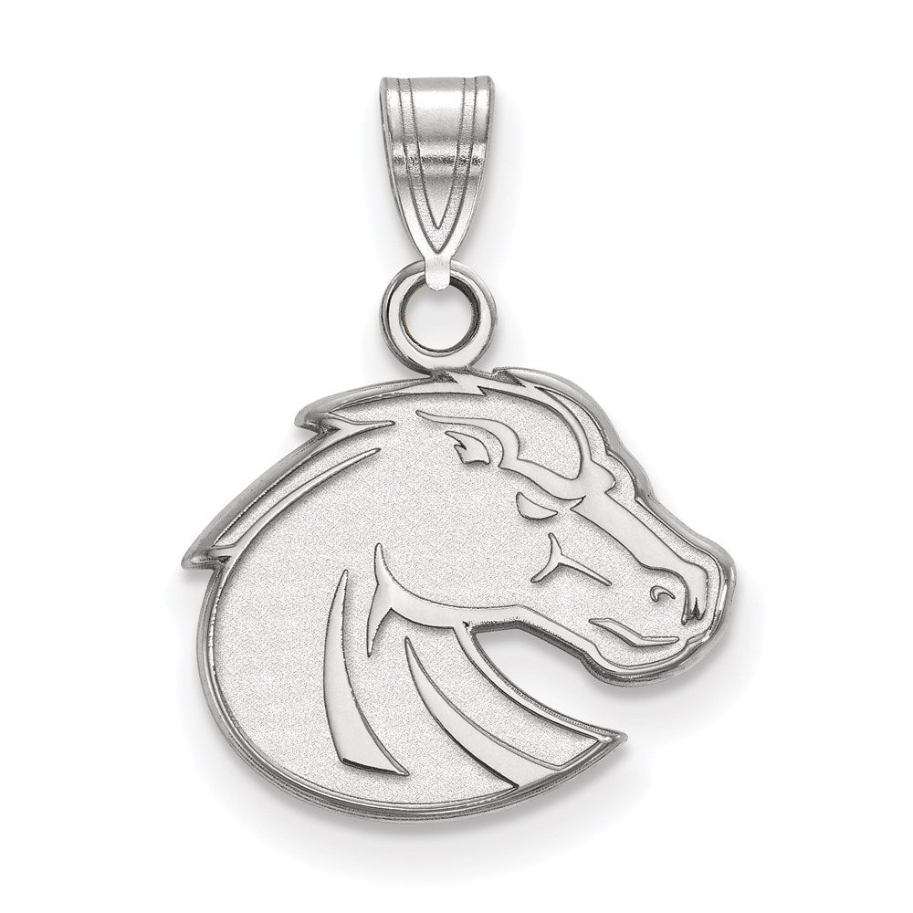 10K Weißgold Logoart Boise State University Bronco Klein Anhänger