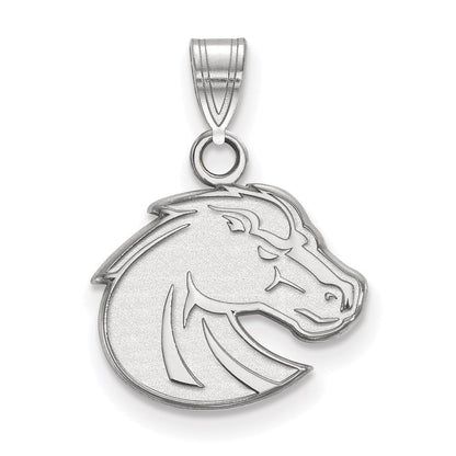 10K Weißgold Logoart Boise State University Bronco Klein Anhänger