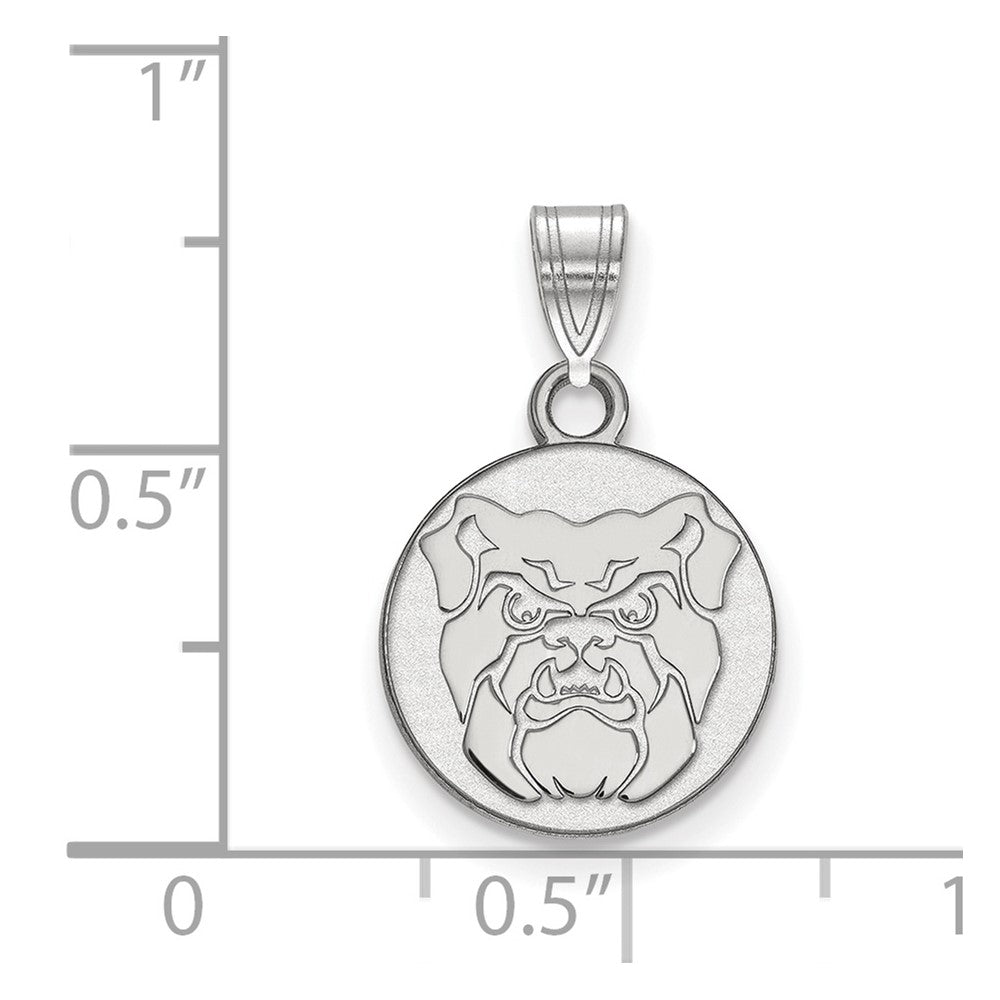 Sterlingsilber Rhodiniert Logoart Butler University Bulldog Klein Anhänger