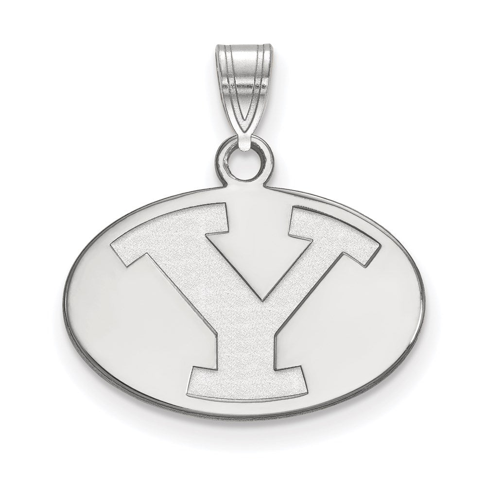 Sterlingsilber Rhodiniert Logoart Brigham Young University Buchstabe Y Klein Anhänger