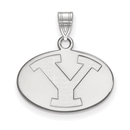 10K Weißgold Logoart Brigham Young University Buchstabe Y Klein Anhänger