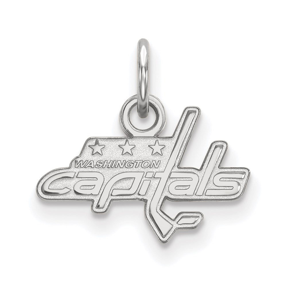 10K Weißgold Nhl Logoart Washington Capitals Extra Klein Anhänger