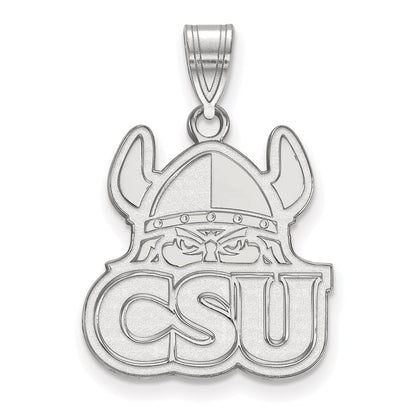 Sterlingsilber Rhodiniert Logoart Cleveland State University Groß Anhänger