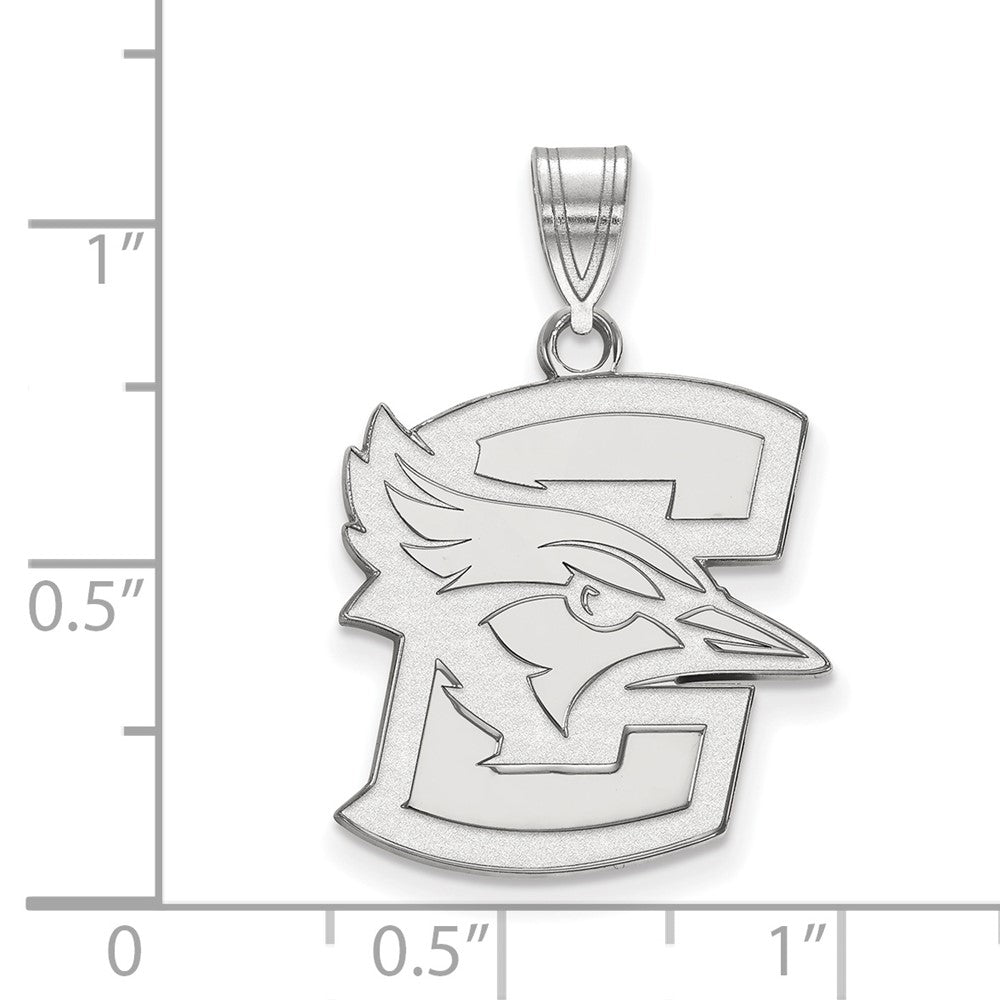 Sterlingsilber Rhodiniert Logoart Creighton University Bluejay Groß Anhänger
