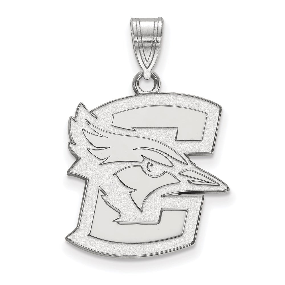 14K Weißgold Logoart Creighton University Bluejay Groß Anhänger