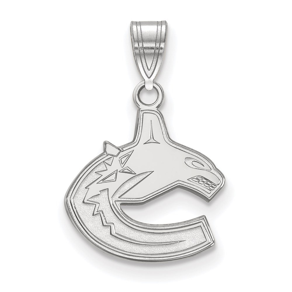 14K Weißgold Nhl Logoart Vancouver Canucks Klein Anhänger