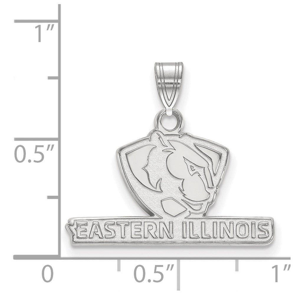 Sterlingsilber Rhodiniert Logoart Eastern Illinois University Klein Anhänger