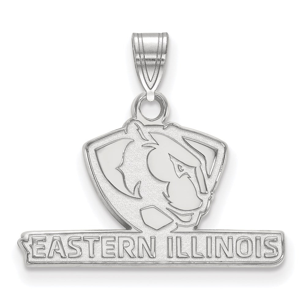 10K Weißgold Logoart Eastern Illinois University Klein Anhänger