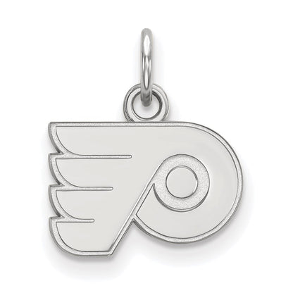Sterlingsilber Rhodiniert Nhl Logoart Philadelphia Flyers Extra Klein Anhänger