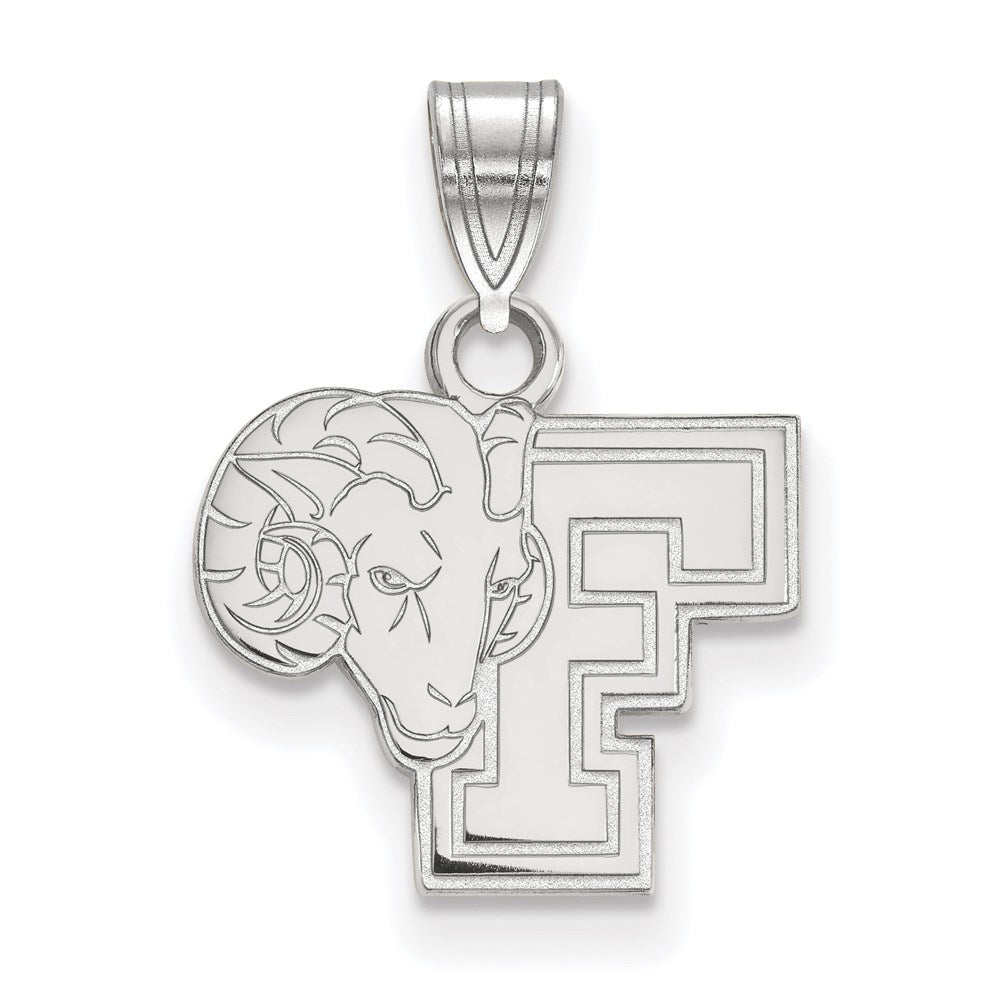 Sterlingsilber Rhodiniert Logoart Fordham University Ram Klein Anhänger