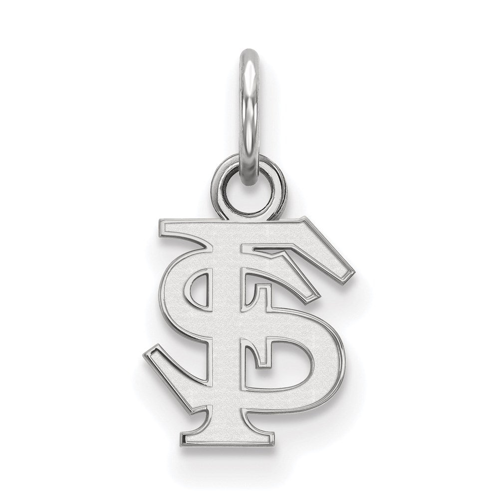 Sterlingsilber Rhodiniert Logoart Florida State University F S Extra Klein Anhänger