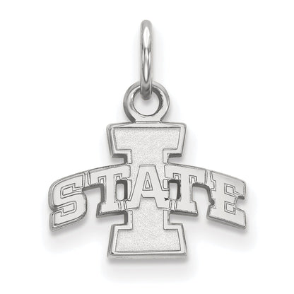 Sterlingsilber Rhodiniert Logoart Iowa State University Extra Klein Anhänger