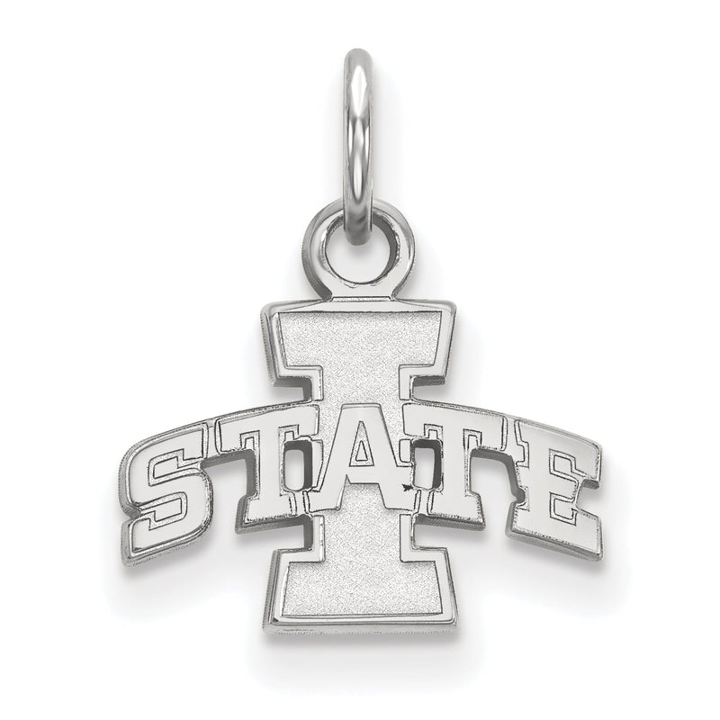 Sterlingsilber Rhodiniert Logoart Iowa State University Extra Klein Anhänger