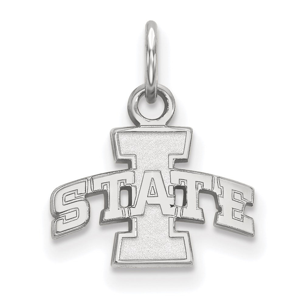 10K Weißgold Logoart Iowa State University Extra Klein Anhänger