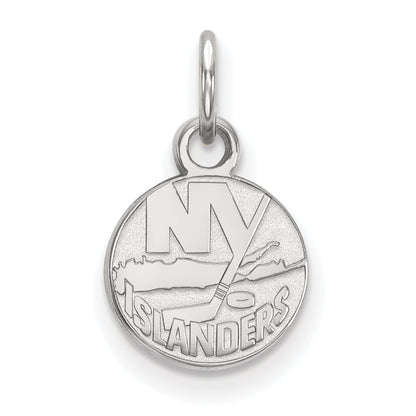 10K Weißgold Nhl Logoart New York Islanders Extra Klein Anhänger