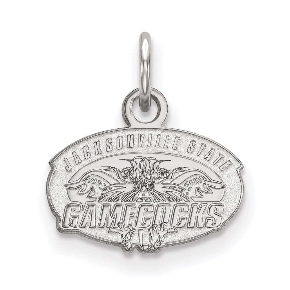 Sterlingsilber Rhodiniert Logoart Jacksonville State University Extra Klein Anhänger