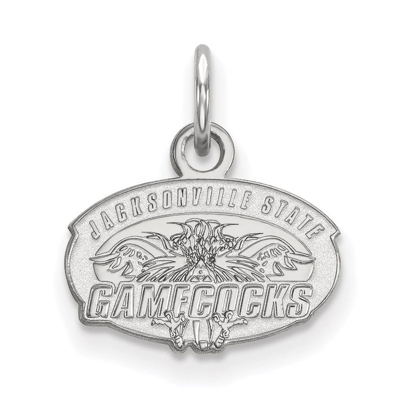 Sterlingsilber Rhodiniert Logoart Jacksonville State University Extra Klein Anhänger