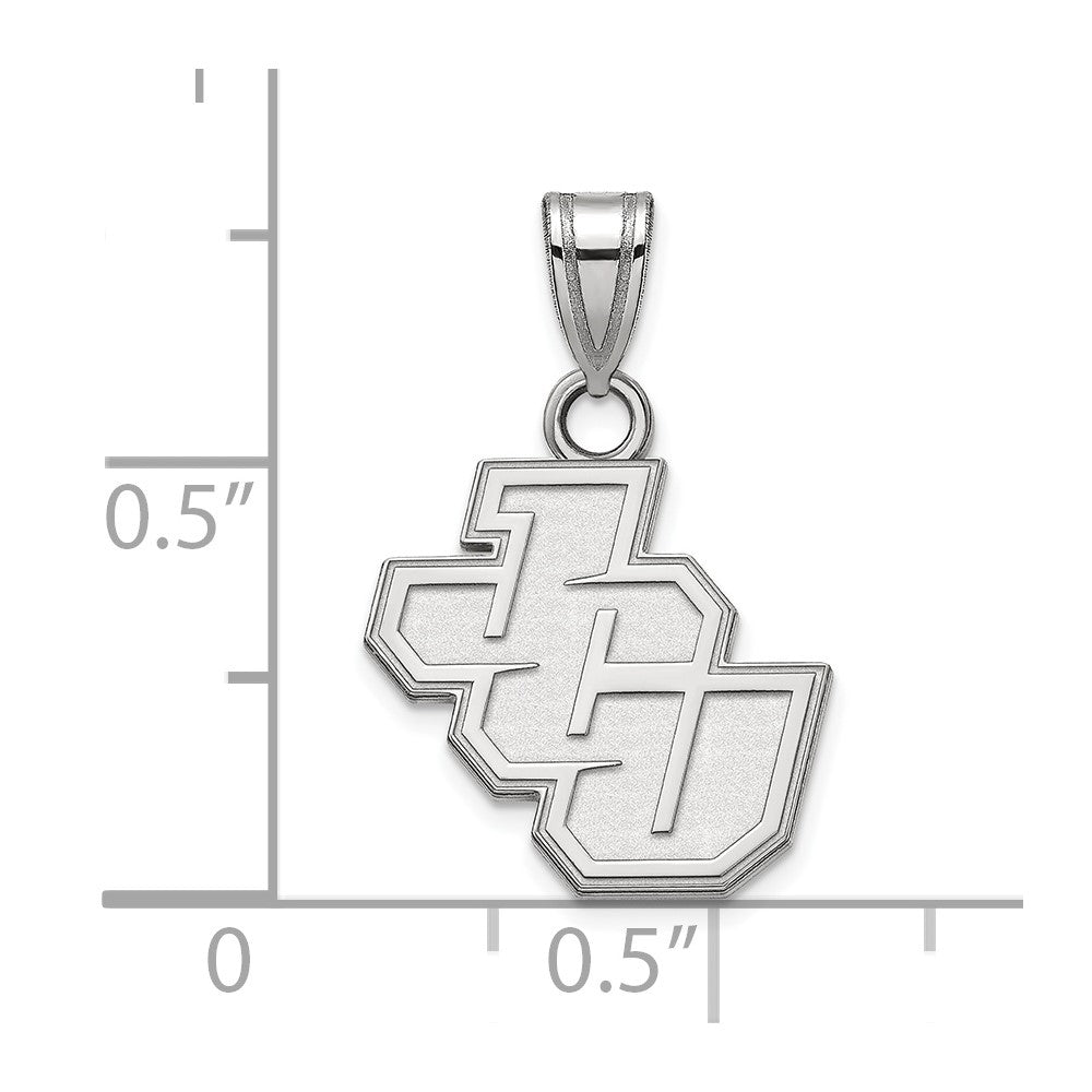 Sterlingsilber Rhodiniert Logoart John Carroll University Klein Anhänger