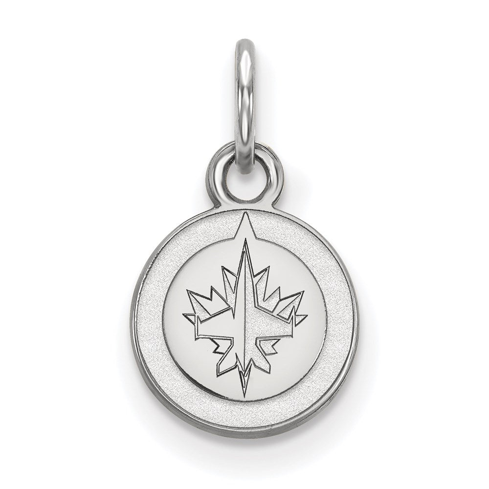 10K Weißgold Nhl Logoart Winnipeg Jets Extra Klein Anhänger