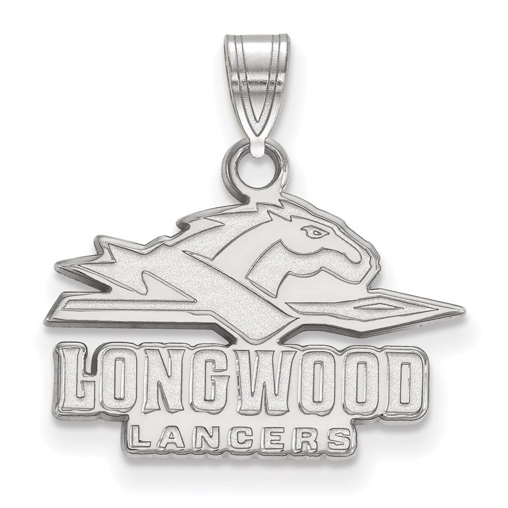 Sterlingsilber Rhodiniert Logoart Longwood University Lancers Klein Anhänger