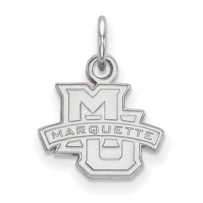 Sterlingsilber Rhodiniert Logoart Marquette University Extra Klein Anhänger