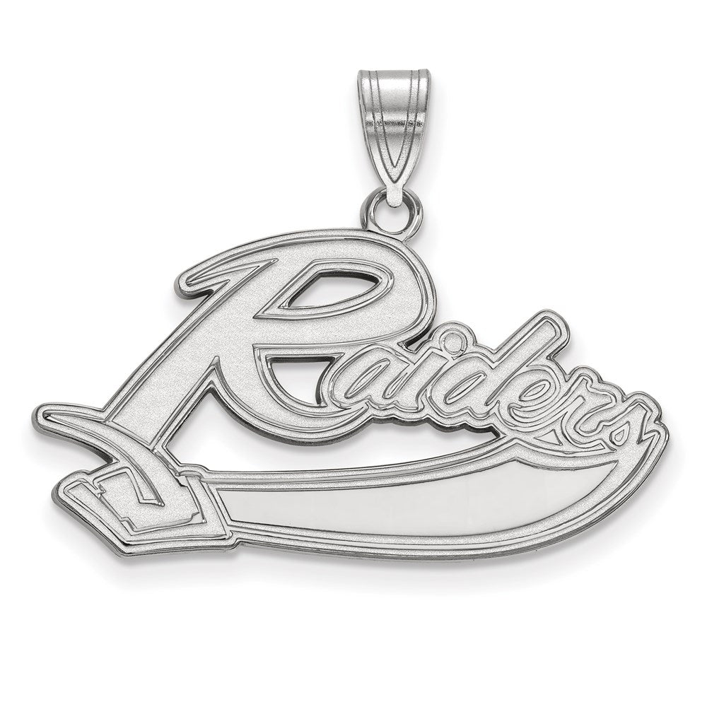 10K Weißgold Logoart Mt Union College Raiders Groß Anhänger