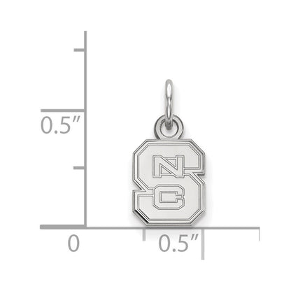 Sterlingsilber Rhodiniert Logoart North Carolina State University N C S Extra Klein Anhänger