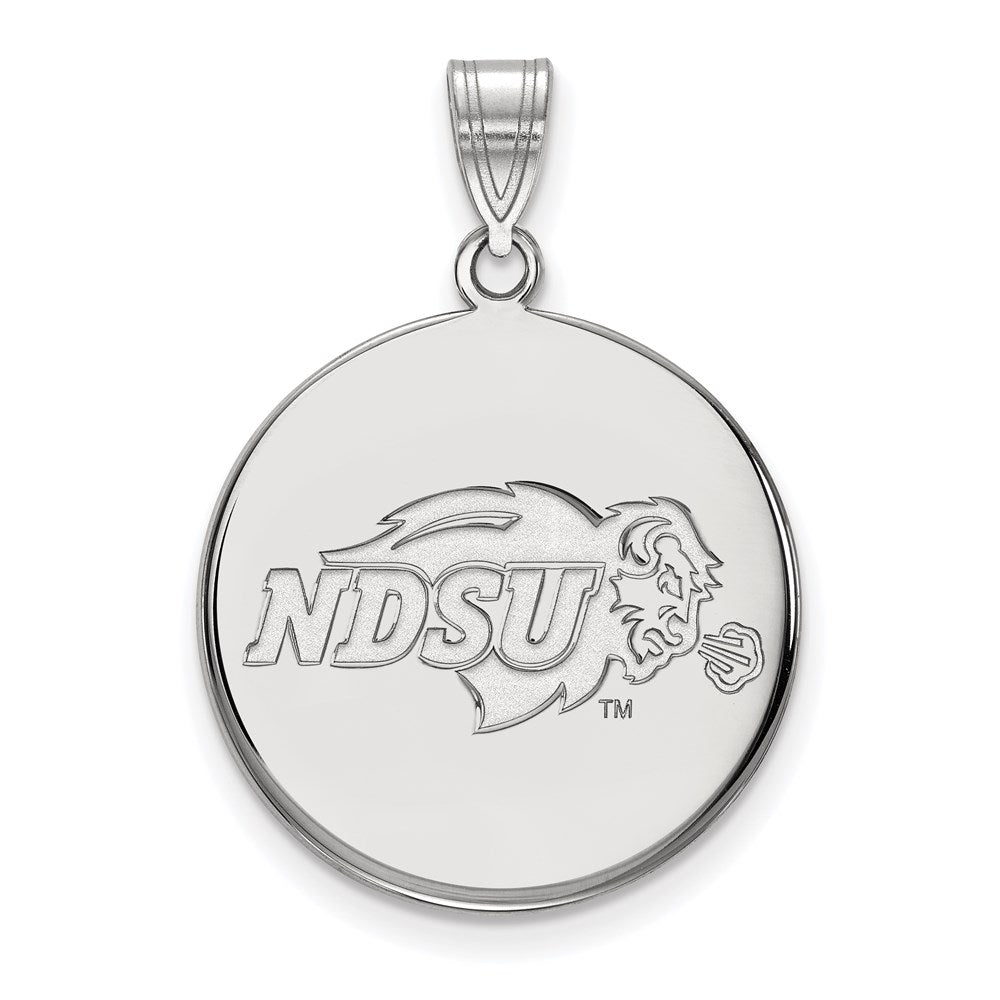 Sterlingsilber Rhodiniert Logoart North Dakota State University Groß Plättchen Anhänger