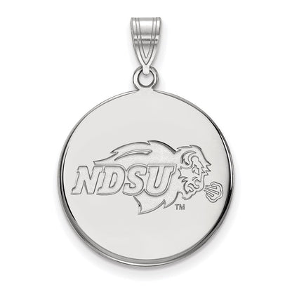 Sterlingsilber Rhodiniert Logoart North Dakota State University Groß Plättchen Anhänger
